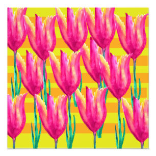 Spring Tulips Photo Paper Print