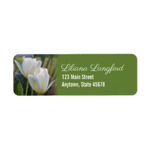 Spring Tulips Return Address Label
