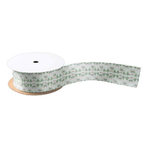 Spring Tulips Rose Floral Garden Satin Ribbon