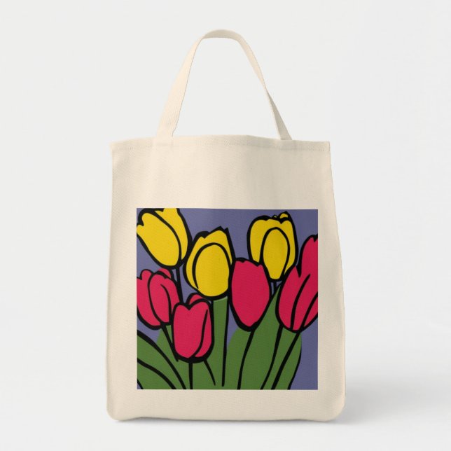 Spring Tulips Tote Bag (Front)