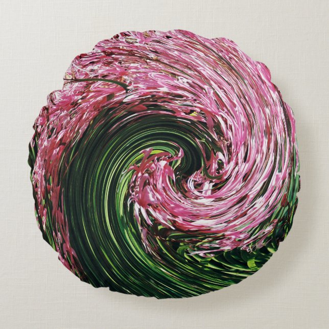 Spring twirl..... round cushion (Front)