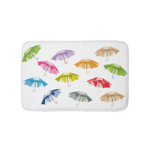 Spring Umbrellas Bath Mat