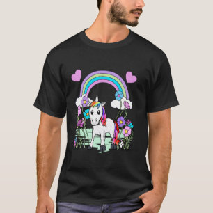 Spring Unicorn Unicorn Horse Children Children Flo T-Shirt