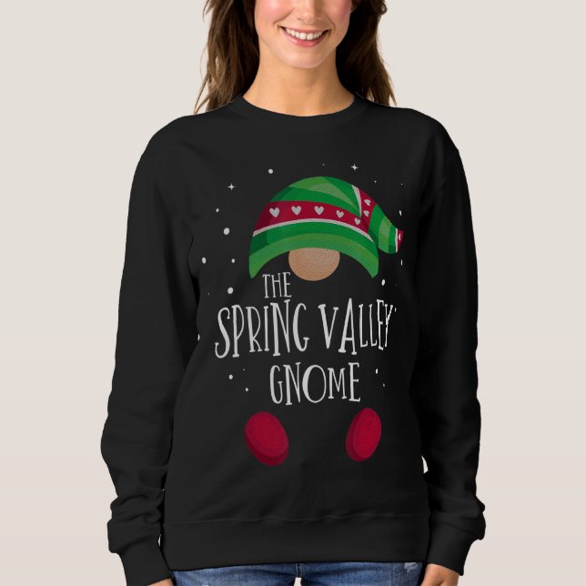 Spring Valley Gnome Family Matching Christmas Paja Sweatshirt (Front)