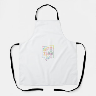 Spring Vibes Pastel Graphic Apron