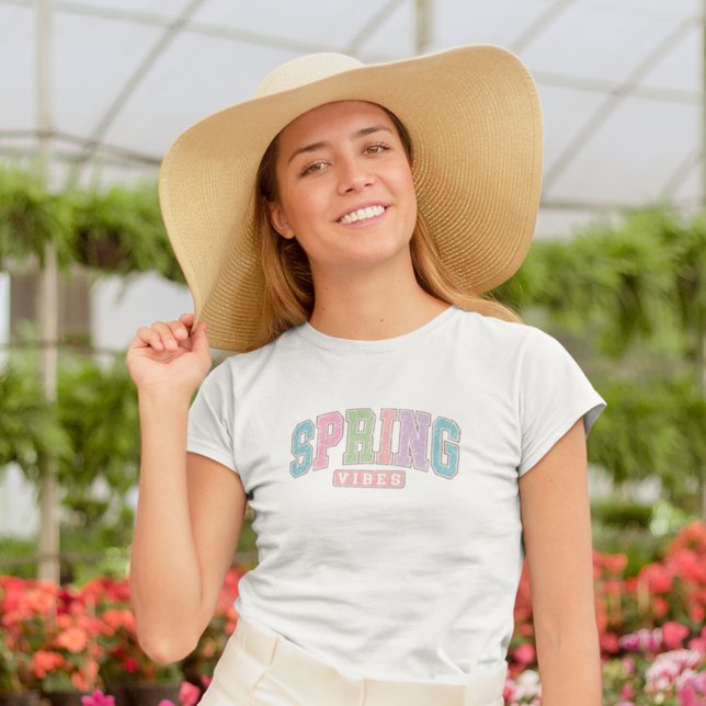 Spring Vibes Pretty Pastel  T-Shirt (The perfect tee for spring!)