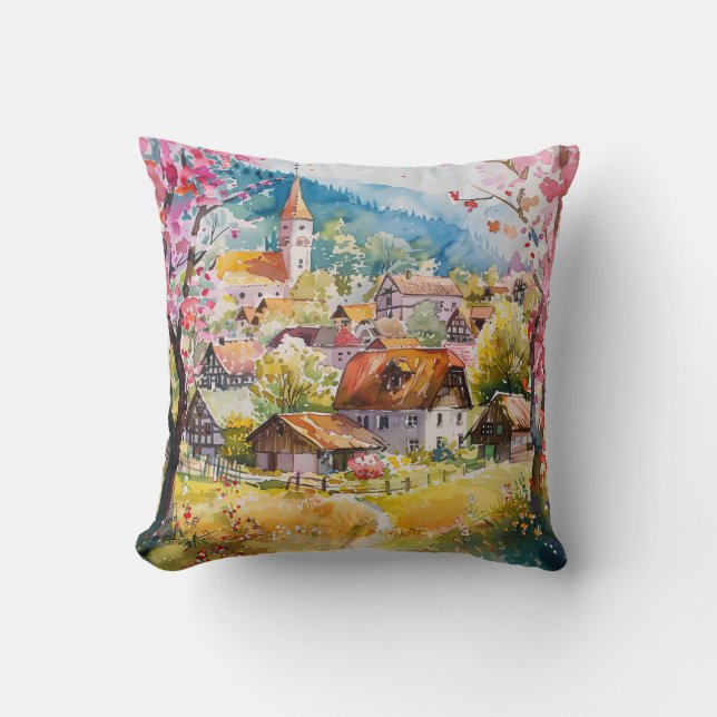 Spring Village Cushion (Front)