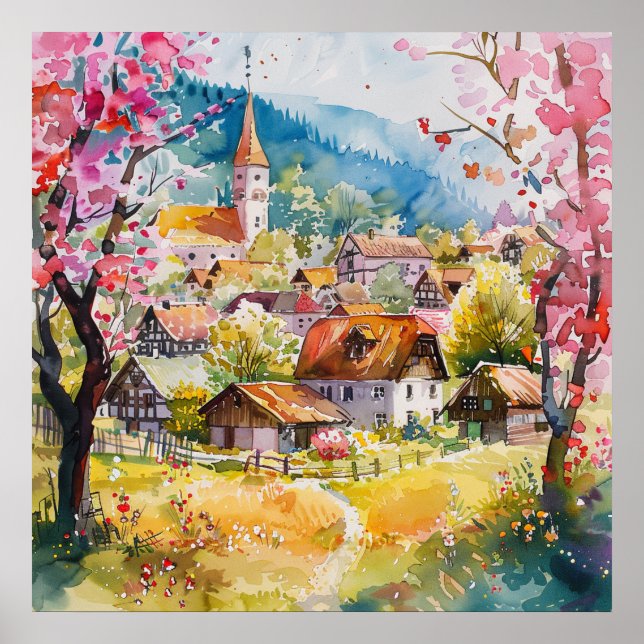 Spring Village Poster (Front)