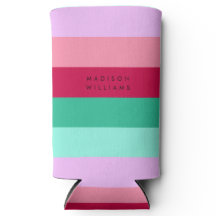 Spring Viva Magenta Colorblock Horizontal Stripe