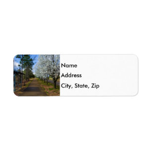 Spring Walk Return Address Label