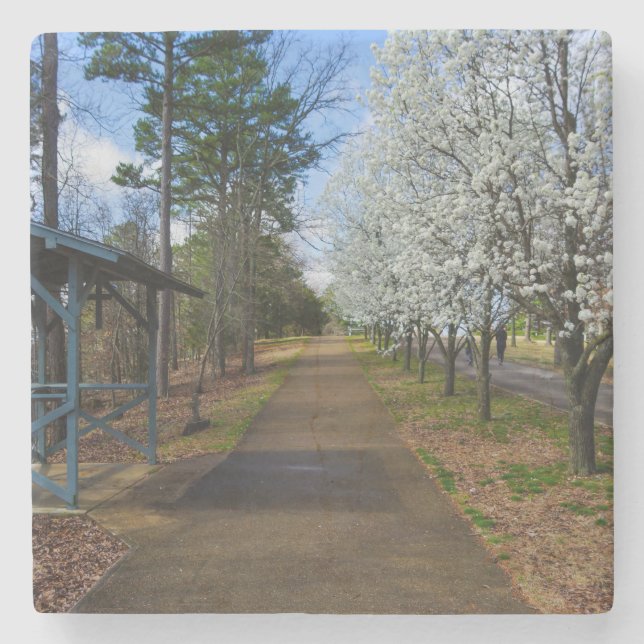 Spring Walk Stone Coaster (Front)