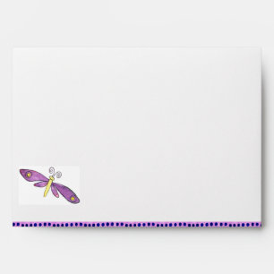 Spring Watercolor Bat Mitzvah Invitation envelope