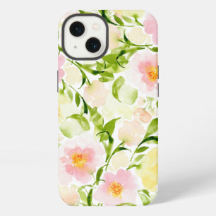 Spring watercolor floral peony flower speck iPhone 13 Case