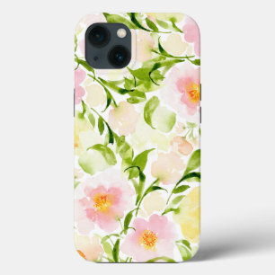 Spring watercolor floral peony flower speck iPhone 13 Case