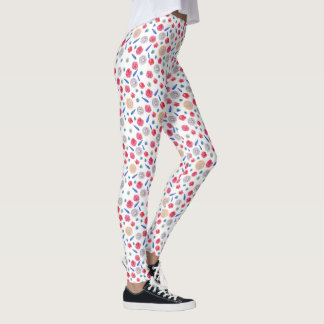 Spring Watercolor Flowers Leggings