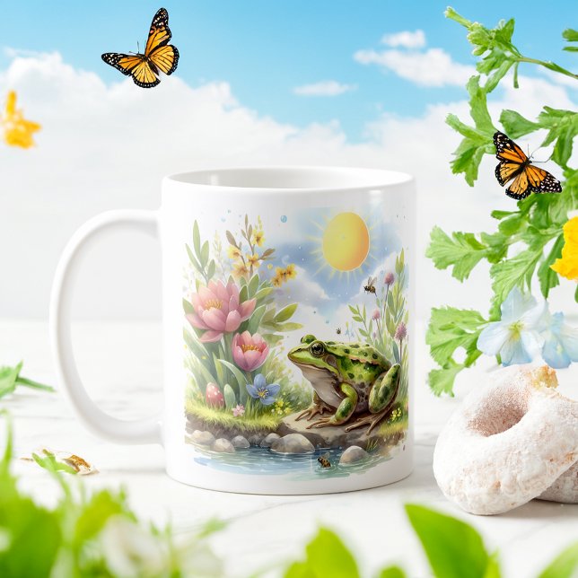 Spring Watercolor Frog - Kid Mug (Creator Uploaded)