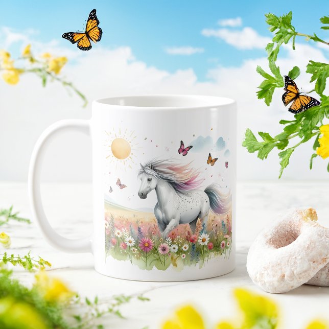 Spring Watercolor Horse - Kid Mug (Creator Uploaded)