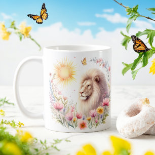 Spring Watercolor Lion - Kid Mug
