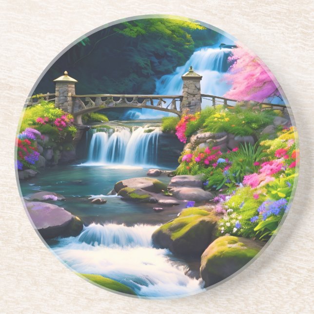 Spring Waterfall 1 Coaster (Front)