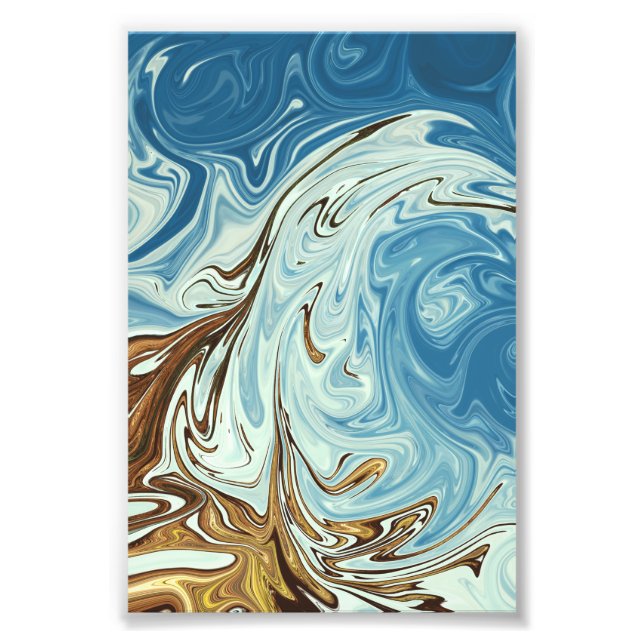 Spring Waves | Best colourful painting Photo Print (Front)