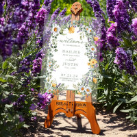 Spring Wedding Colourful Wildflower Floral Welcome