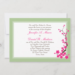 Spring Wedding Invitations   Pink Dogwood