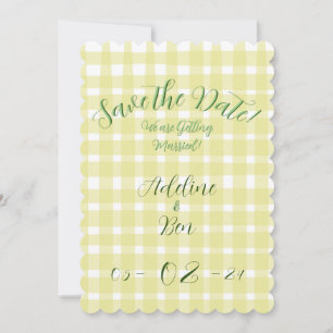 Spring Wedding Pastel Save the Date Announcement