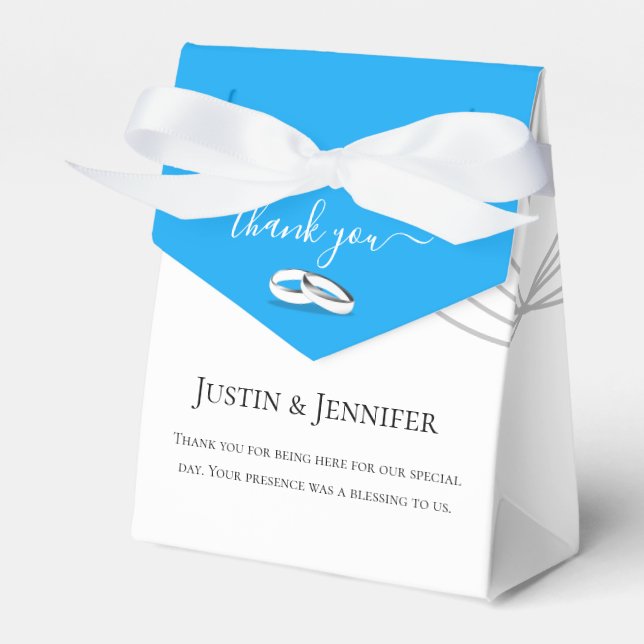 Spring Wedding Rehearsal Dinner  Favour Box (Front Side)