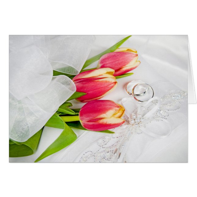 Spring Wedding Tulip Bouquet (Front Horizontal)
