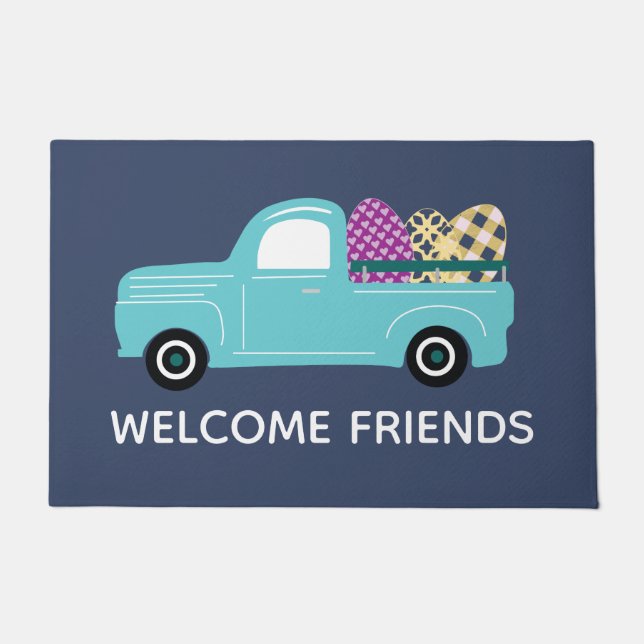 Spring Welcome Mat for Home Decor (Front)