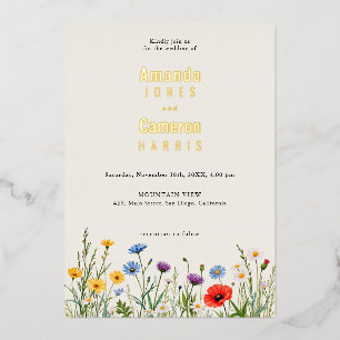 Spring Wild Flower Meadow Wedding