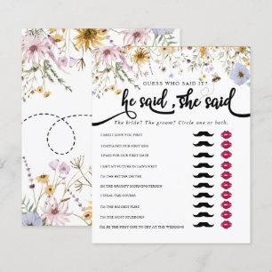 Spring Wildflower   Bee Bridal Shower Game 