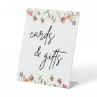 Spring Wildflower Cards and Gifts Table Sign