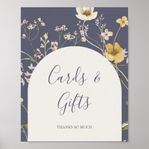 Spring Wildflower Dusty Purple Cards and Gifts Poster