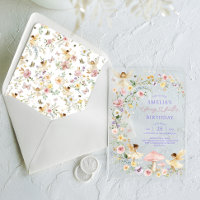 Spring Wildflower Fairy First 1st Birthday