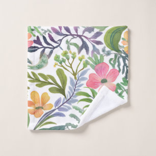 Spring Wildflower Florals Flower Fields Wash Cloth