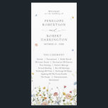 Spring Wildflower Garden Floral Minimalist Wedding Program<br><div class="desc">Celebrate your special day with this elegant wildflower wedding program, featuring delicate watercolor florals and modern script typography. The soft floral border, minimalist layout, and pastel colour palette make it perfect for garden weddings, outdoor ceremonies, spring or summer celebrations, and boho or rustic themes. Fully customisable with your personal details....</div>