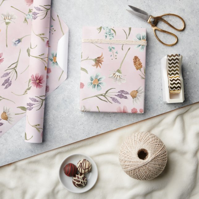 Spring Wildflower Gift Wrap Wrapping Paper (Crafts)