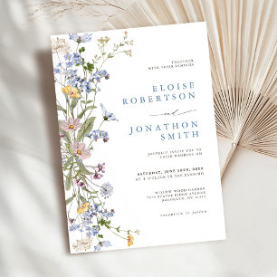 Spring Wildflower Meadow Garden Wedding   Invitation