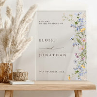 Spring Wildflower Meadow Garden Wedding Welcome