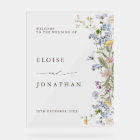 Spring Wildflower Meadow Garden Wedding Welcome