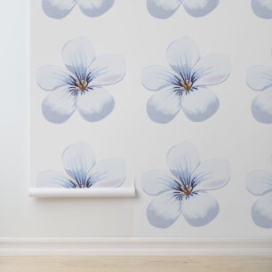 Spring Wildflower Meadow Textured Wallcovering Wallpaper