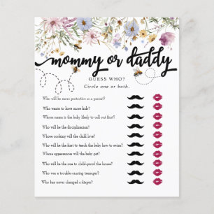 Spring Wildflower   Mummy  Daddy   Bee Shower 