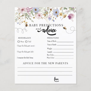 Spring Wildflower   Predictions Advice Bee Shower 