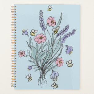 Spring Wildflowers and Bees Planner