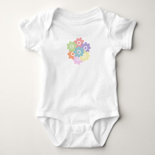 Spring Wildflowers Baby Bodysuit (Front)