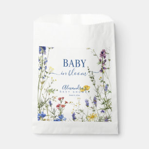 Spring Wildflowers Baby in Bloom Baby Shower Favour Bag