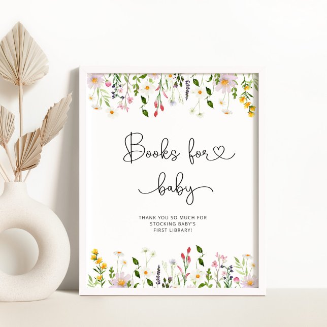 Spring wildflowers Books for baby Poster (Creator Uploaded)