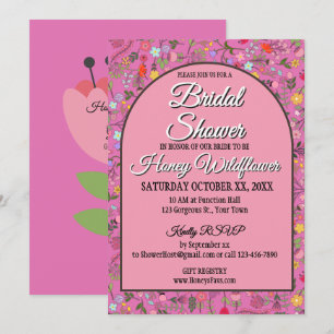 Spring Wildflowers Bridal Shower Amaranth Purple