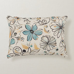 Spring Wildflowers Decorative Cushion